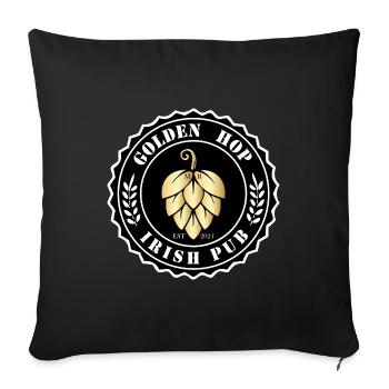 The Golden Hop - Sofakissenbezug 45 x 45 cm - Schwarz - Vorne