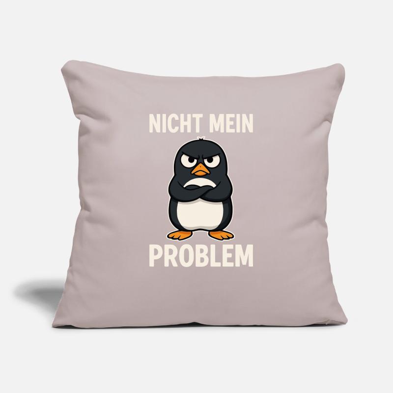 Grim Penguin – Not My Problem Sofa pillowcase 17,3'' x 17,3'' (45 x 45 cm)