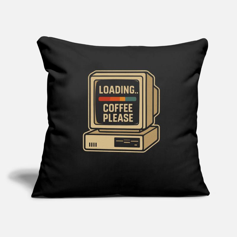 Loading Coffee Please Retro Computer Sofakissenbezug 45 x 45 cm