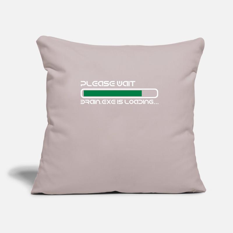 BRAIN IS LOADING Sofa pillowcase 17,3'' x 17,3'' (45 x 45 cm)