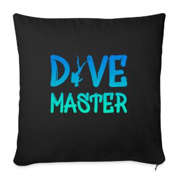 Dive Master - Sofakissenbezug 45 x 45 cm - Schwarz - Vorne