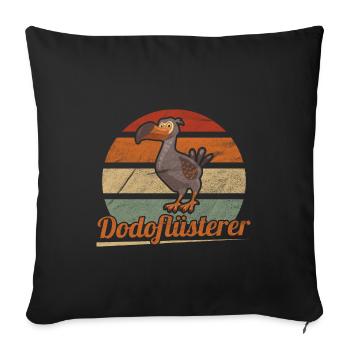 Dodo Mauritius Vogel - Sofakissenbezug 45 x 45 cm - Schwarz - Vorne