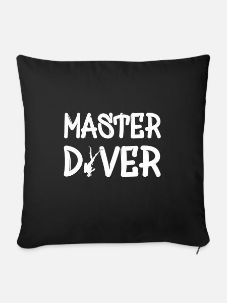 Master Diver - Sofakissenbezug 45 x 45 cm - Schwarz