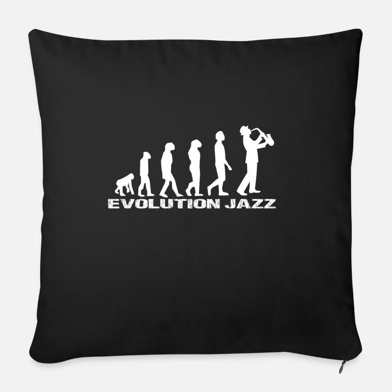 Jazz - Sofakissenbezug 45 x 45 cm - Schwarz