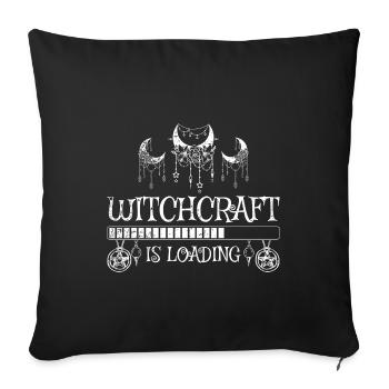 Witchcraft Saying Tarot Gothic - Sofa pillowcase 17,3'' x 17,3'' (45 x 45 cm) - black - Front