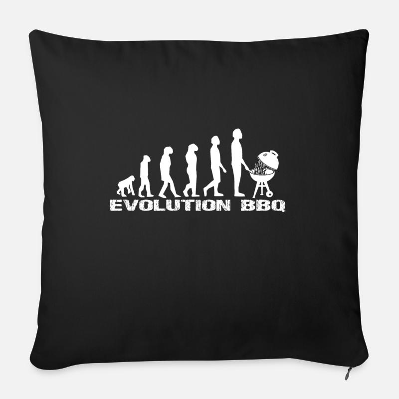 BBQ - Sofakissenbezug 45 x 45 cm - Schwarz