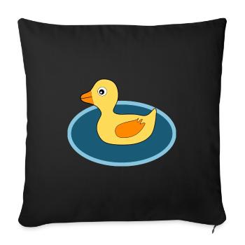 Kawaii Chibi Kawaii Duck Kawaii Duckling - Sofa pillowcase 17,3'' x 17,3'' (45 x 45 cm) - black - Front