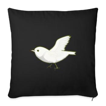 Bird Animal Wings Flying - Sofa pillowcase 17,3'' x 17,3'' (45 x 45 cm) - black - Front