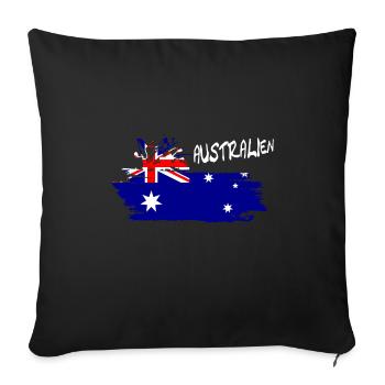 Australien Australia - Sofakissenbezug 45 x 45 cm - Schwarz - Vorne