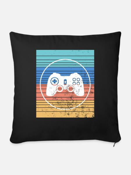 Videospiele Kontroller - Sofakissenbezug 45 x 45 cm - Schwarz