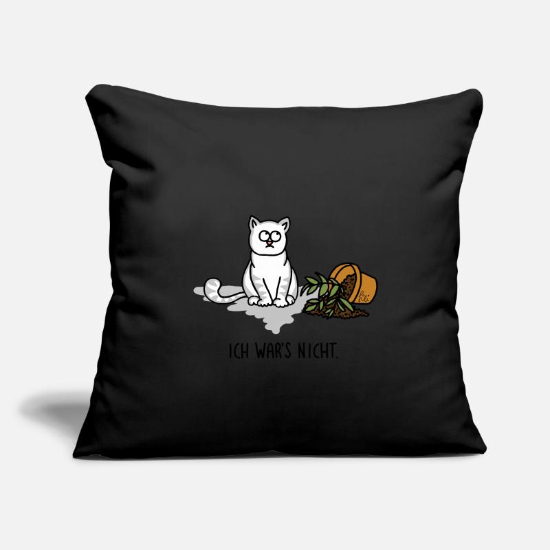 Ce n’était pas moi - chat effronté coupable Housse de coussin décorative 45 x 45 cm