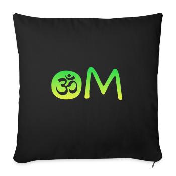 Om Namaste - Sofakissenbezug 45 x 45 cm - Schwarz - Vorne