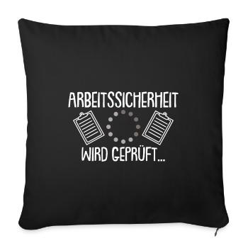 Fachkraft Arbeitssicherheit Beruf - Sofakissenbezug 45 x 45 cm - Schwarz - Vorne