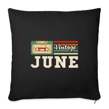 29. Geburtstag Juni Jahrgang 1994 Vintage - Sofakissenbezug 45 x 45 cm - Schwarz - Vorne