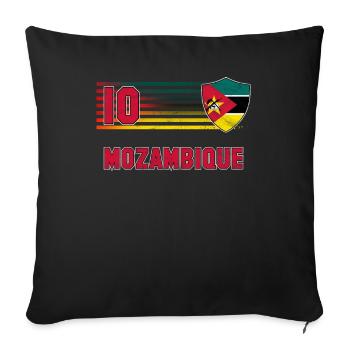 Mozambique - Sofa pillowcase 17,3'' x 17,3'' (45 x 45 cm) - black - Front