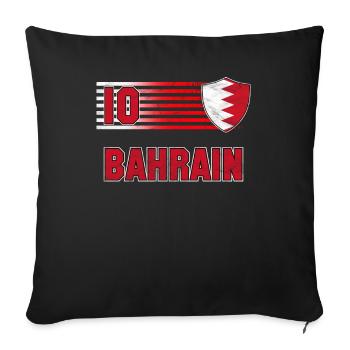 Bahrain - Sofa pillowcase 17,3'' x 17,3'' (45 x 45 cm) - black - Front