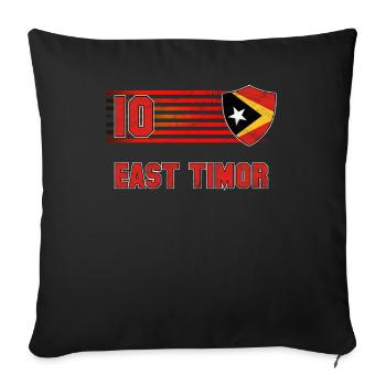 Timor oriental - Housse de coussin décorative 45 x 45 cm - noir - Devant
