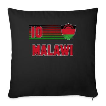 Malawi - Sofa pillowcase 17,3'' x 17,3'' (45 x 45 cm) - black - Front