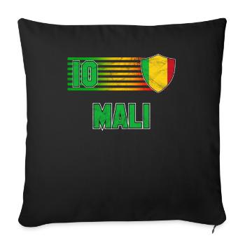 Mali - Housse de coussin décorative 45 x 45 cm - noir - Devant