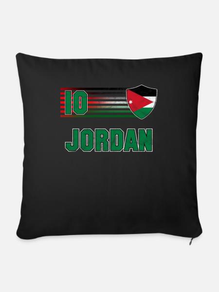 Jordanien - Sofakissenbezug 45 x 45 cm - Schwarz