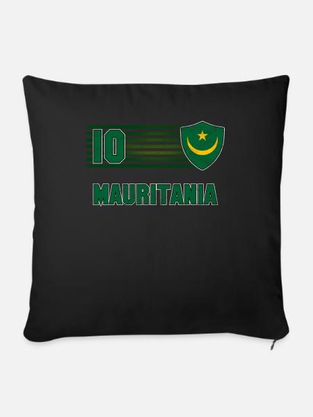 Mauretanien - Sofakissenbezug 45 x 45 cm - Schwarz