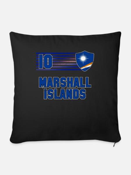 Marshallinseln - Sofakissenbezug 45 x 45 cm - Schwarz