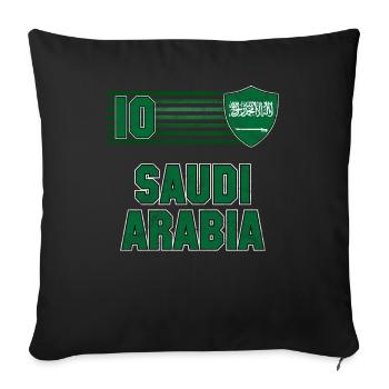 Saudi-Arabien - Sofakissenbezug 45 x 45 cm - Schwarz - Vorne