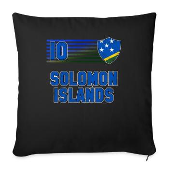 Solomon Islands - Sofa pillowcase 17,3'' x 17,3'' (45 x 45 cm) - black - Front