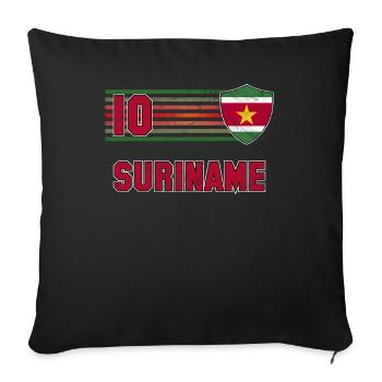 Suriname - Housse de coussin décorative 45 x 45 cm - noir - Devant