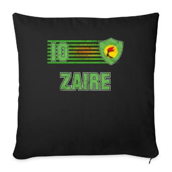 Zaïre - Housse de coussin décorative 45 x 45 cm - noir - Devant