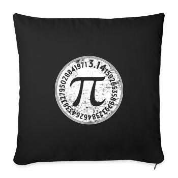 pi - Housse de coussin décorative 45 x 45 cm - noir - Devant