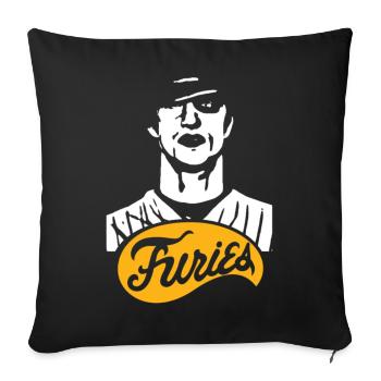 Furies Logo Vintage - Housse de coussin décorative 45 x 45 cm - noir - Devant