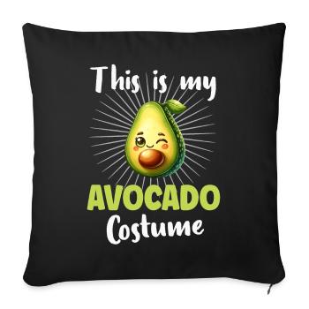 Avocado - Sofa pillowcase 17,3'' x 17,3'' (45 x 45 cm) - black - Front