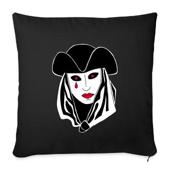 Das Phantom von Venedig - Sofakissenbezug 45 x 45 cm - Schwarz - Vorne