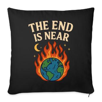 La fin approche - Housse de coussin décorative 45 x 45 cm - noir - Devant