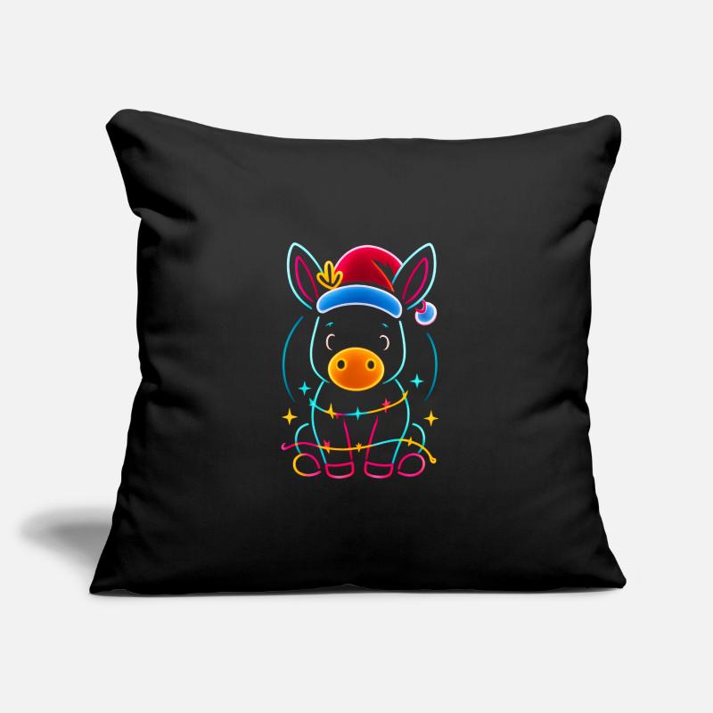 Donkey Elf Christmas Funny Gift Sofa pillowcase 17,3'' x 17,3'' (45 x 45 cm)