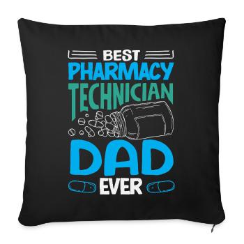 Pharmacist Pharmaceutical Technical - Sofa pillowcase 17,3'' x 17,3'' (45 x 45 cm) - black - Front