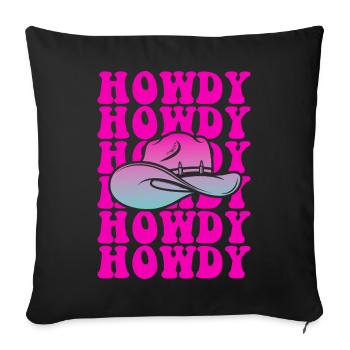 Salut Pop Hat Gradient - Housse de coussin décorative 45 x 45 cm - noir - Devant
