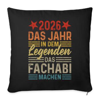 2026 L’année où les légendes obtiennent leur diplôme de fin d’études secondaires - Housse de coussin décorative 45 x 45 cm - noir - Devant