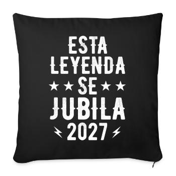 This Legend Retires 2027 - Sofa pillowcase 17,3'' x 17,3'' (45 x 45 cm) - black - Front