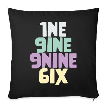 Millésime 1996 - Housse de coussin décorative 45 x 45 cm - noir - Devant