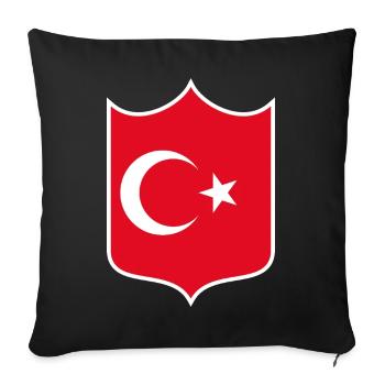 Turkey - Sofa pillowcase 17,3'' x 17,3'' (45 x 45 cm) - black - Front