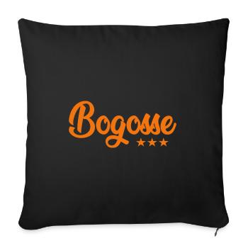 Bogosse homme sexy couple amoureux - Housse de coussin décorative 45 x 45 cm - noir - Devant