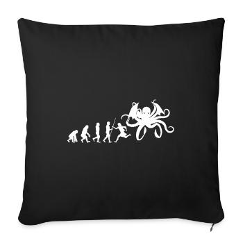 Cthulhu Myth Evolution Gift - Sofa pillowcase 17,3'' x 17,3'' (45 x 45 cm) - black - Front
