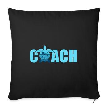 Dive Scuba Diving Coach - Sofa pillowcase 17,3'' x 17,3'' (45 x 45 cm) - black - Front