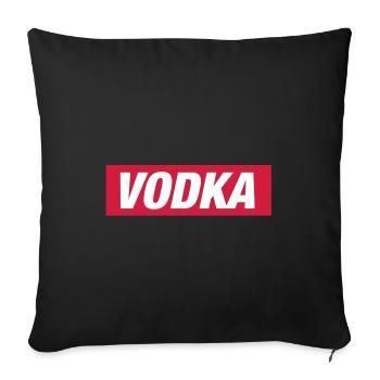 Vodka - Sofakissenbezug 45 x 45 cm - Schwarz - Vorne