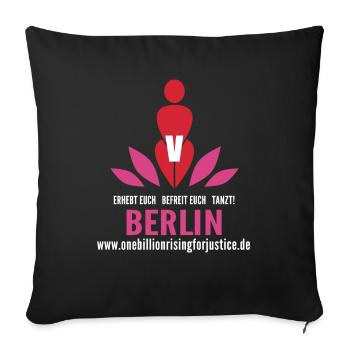 schwarzobr_logo_berlin - Sofakissenbezug 45 x 45 cm - Schwarz - Vorne