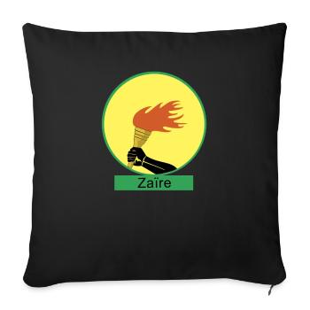 Zaire 1 - Housse de coussin décorative 45 x 45 cm - noir - Devant