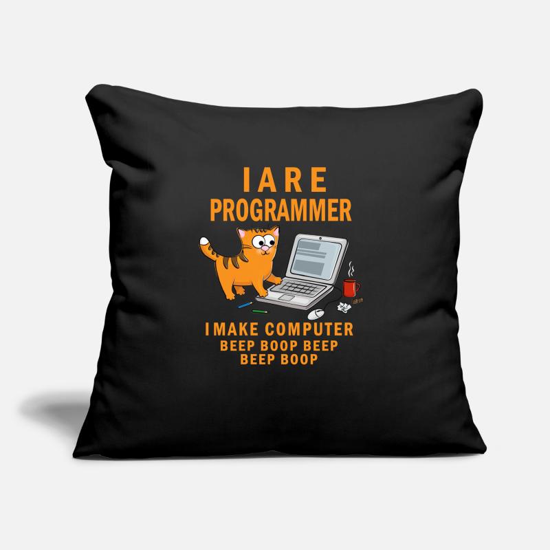 I Are Programmer I make Computer Beep Boop Sofa pillowcase 17,3'' x 17,3'' (45 x 45 cm)