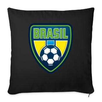 brasil - Sofakissenbezug 45 x 45 cm - Schwarz - Vorne
